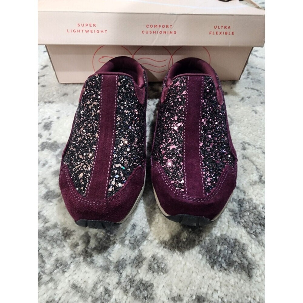 Easy Spirit New in Box Traveltime 600 Women's Purple Glitter Slip on Mule 6.5M - Picture 4 of 10
